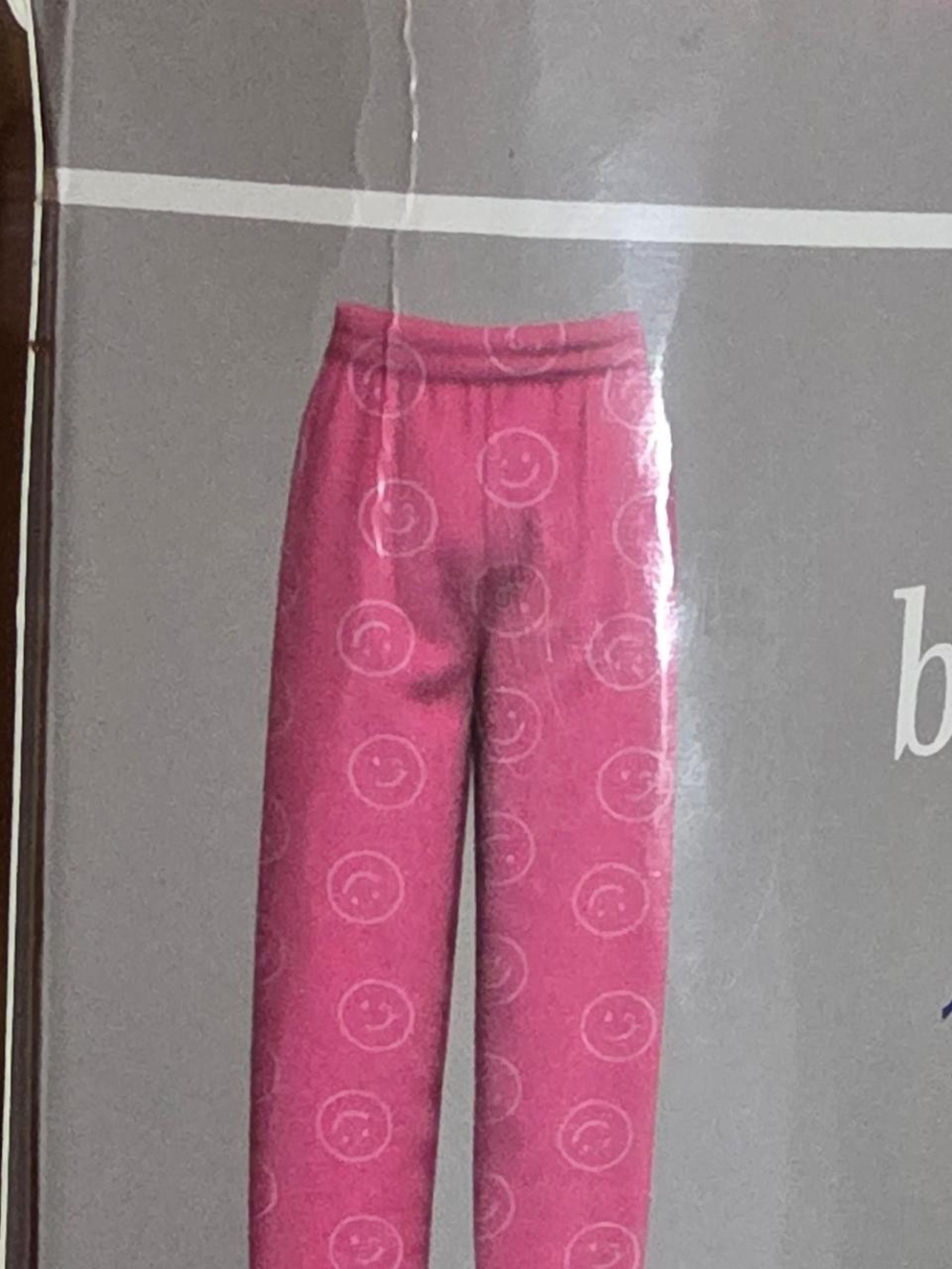 Bobbie Brooks Pink Smiley Face Jogger Pants